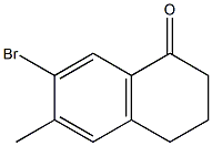 7-BroMo-6-Methyl-2,3,4-trihydronaphthalen-1-one Struktur