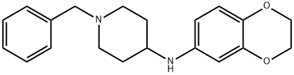 1-benzyl-N-(2,3-dihydrobenzo[b][1,4]dioxin-6-yl)piperidin-4-aMine Struktur