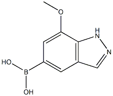 7-Methoxy-1H-indazol-5-yl-5-boronic acid Struktur