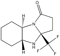 (3aS,4aR,8aR)-3a-(TrifluoroMethyl)decahydro-1H-benzo[d]py-rrolo[1,2-a]iMidazol-1-one Struktur