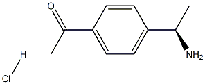 (R)-1-(4-(1-aMinoethyl)phenyl)ethanone hydrochloride Struktur