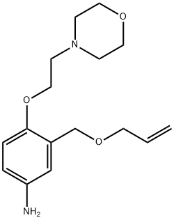 3-(allyloxyMethyl)-4-(2-Morpholinoethoxy)aniline Struktur