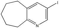 3-iodo-6,7,8,9-tetrahydro-5H-cyclohepta[b]pyridine Struktur