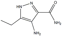 4-AMino-5-ethyl-1H-pyrazole-3-carboxylic acid aMide Struktur