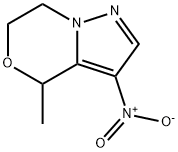 4-Methyl-3-nitro-6,7-dihydro-4H-pyrazolo[5,1-c][1,4]oxazine Struktur