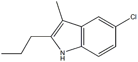 5-Chloro-3-Methyl-2-propyl-1H-indole Struktur