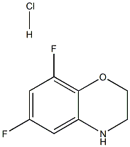 6,8-difluoro-3,4-dihydro-2H-benzo[b][1,4]oxazine hydrochloride Struktur