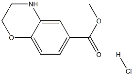 Methyl 3,4-dihydro-2H-benzo[b][1,4]oxazine-6-carboxylate hydrochloride Struktur