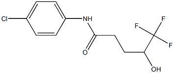 N-(4-chlorophenyl)-5,5,5-trifluoro-4-hydroxypentanaMide Struktur