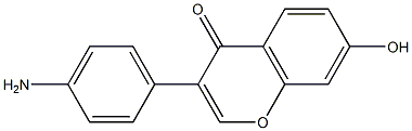 3-(4-AMino-phenyl)-7-hydroxy-chroMen-4-one Struktur