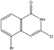 5-broMo-3-chloroisoquinolin-1(2H)-one Struktur