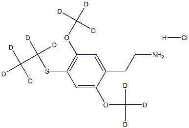 4-(Ethyl-d5)thio-2,5-di(Methoxy-d3)phenethylaMine Hydrochloride Struktur