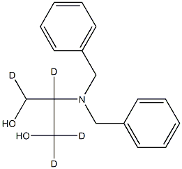 2-[Bis(phenylMethyl)aMino]-1,3-propanediol-d4 Struktur