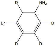 M-AMinobroMobenzene-d4 Struktur