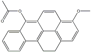 6-Acetyloxy-3-Methoxy-11,12-dihydro-benzo[a]pyrene Struktur