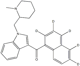 [1-[(1-Methyl-2-piperidinyl)Methyl]-1H-indol-3-yl]-1-naphthalenylMethanone-d5 Struktur