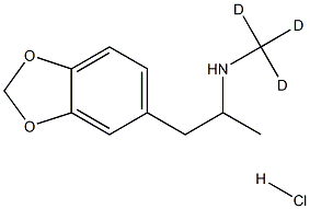 3,4-Methylenedioxy MethaMphetaMine-d3 Hydrochloride Struktur