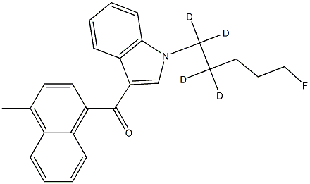 [1-(5-Fluoropentyl-d4)-1H-indol-3-yl](4-Methyl-1-naphthalenyl)Methanone Struktur