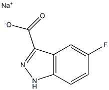 5-Fluoro-1H-indazole-3-carboxylic Acid SodiuM Salt Struktur