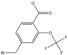 2-trifluoroMethoxyl-4-broMoMethyl benzoate Struktur