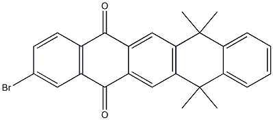 2-broMo-7,7,12,12-tetraMethylpentace
ne-5,14(7H,12H)-dione Struktur