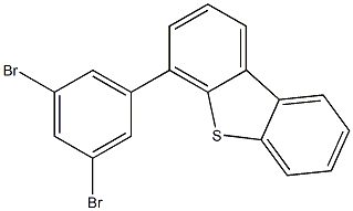 4-(3,5-DibroMo-phenyl)-dibenzothiophene Struktur