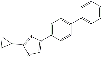 4-(4-Biphenylyl)-2-cyclopropylthiazole, 97% Struktur