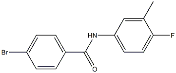 4-BroMo-N-(4-fluoro-3-Methylphenyl)benzaMide, 97% Struktur