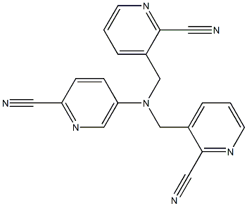 5-Bis(2-cyano-3-pyridylMethyl)aMino-2-cyanopyridine, 97% Struktur