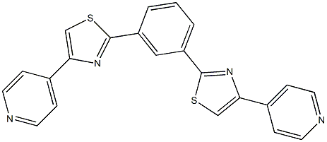 1,3-Bis[4-(4-pyridyl)-2-thiazolyl]benzene, 97% Struktur