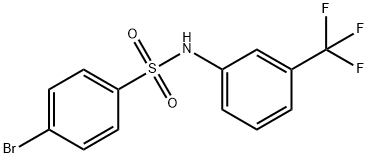 4-BroMo-N-[3-(trifluoroMethyl)phenyl]benzenesulfonaMide, 97% Struktur