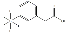 3-(Pentafluorothio)phenylacetic acid, 97% Struktur