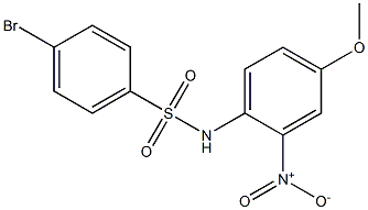 4-BroMo-N-(4-Methoxy-2-nitrophenyl)benzenesulfonaMide, 97% Struktur