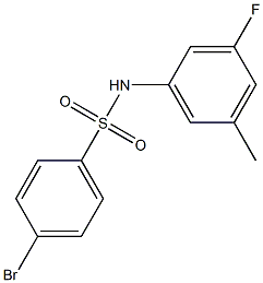 4-BroMo-N-(3-fluoro-5-Methylphenyl)benzenesulfonaMide, 97% Struktur