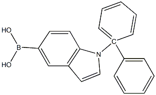 1-biphenyl-1H-indole-5-boronic acid Struktur