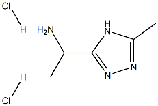 1-(5-Methyl-4H-1,2,4-triazol-3-yl)ethanaMine dihydrochloride Struktur