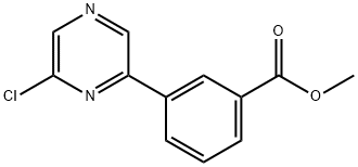 Methyl 3-(6-chloropyrazin-2-yl)benzoate Struktur