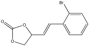 4-(2-broMostyryl)-1,3-dioxolan-2-one Struktur