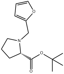 tert-Butyl 1-(furan-2-ylMethyl)pyrrolidine-2-carboxylate Struktur