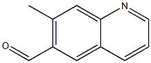 7-Methyl-quinoline-6-carbaldehyde Struktur