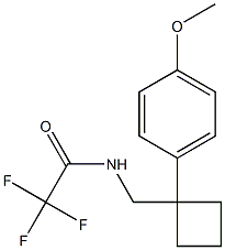 2,2,2-trifluoro-N-((1-(4-Methoxyphenyl)cyclobutyl)Methyl)acetaMide Struktur