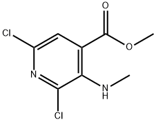 Methyl 2,6-Dichloro-3-(MethylaMino)isonicotinate Struktur