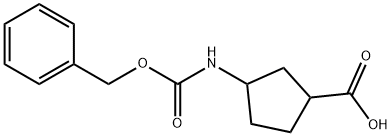 N-Cbz-3-aMinocyclopentanecarboxylic Acid Struktur