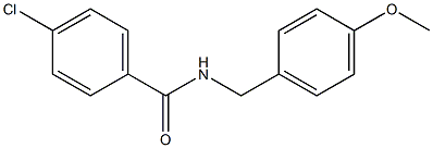 4-chloro-N-(4-methoxybenzyl)benzamide Struktur