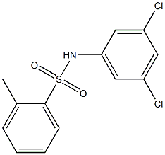 N-(3,5-dichlorophenyl)-2-methylbenzenesulfonamide Struktur