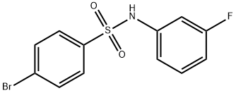 4-bromo-N-(3-fluorophenyl)benzenesulfonamide Struktur