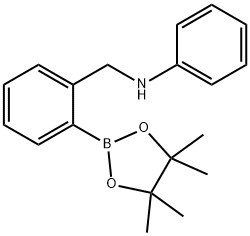 N-(2-(4,4,5,5-Tetramethyl-1,3,2-dioxaborolan-2-yl)benzyl)aniline Struktur