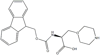 FMoc-3-(1-Morpholinyl)-L-alanine Struktur