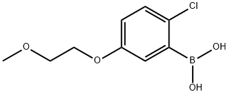 2-Chloro-5-(2-methoxyethoxy)phenylboronic acid Struktur