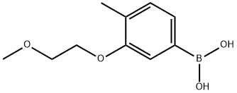 3-(2-Methoxyethoxy)-4-methylphenylboronic acid Struktur